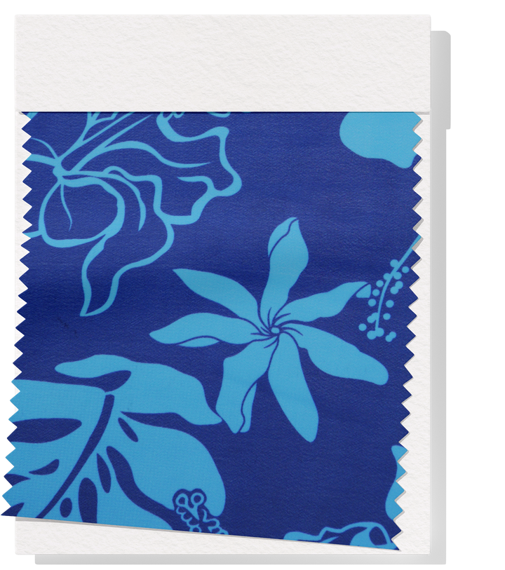 CHIFFON PACIFIC PRINT $9.00P/M - Blue