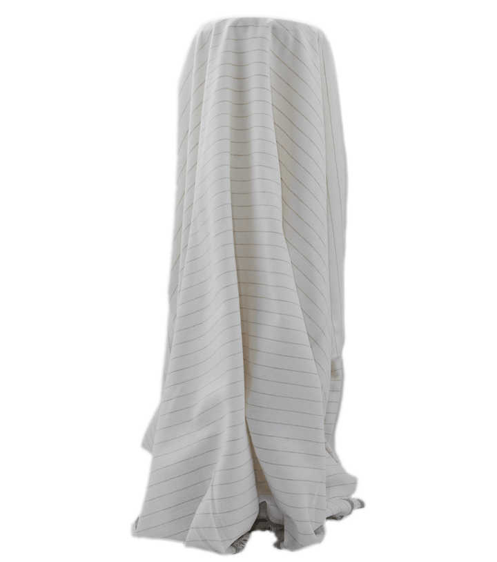 LINEN / COTTON $16.00P/M - Pebble Pinstripe - The Fabric Shop