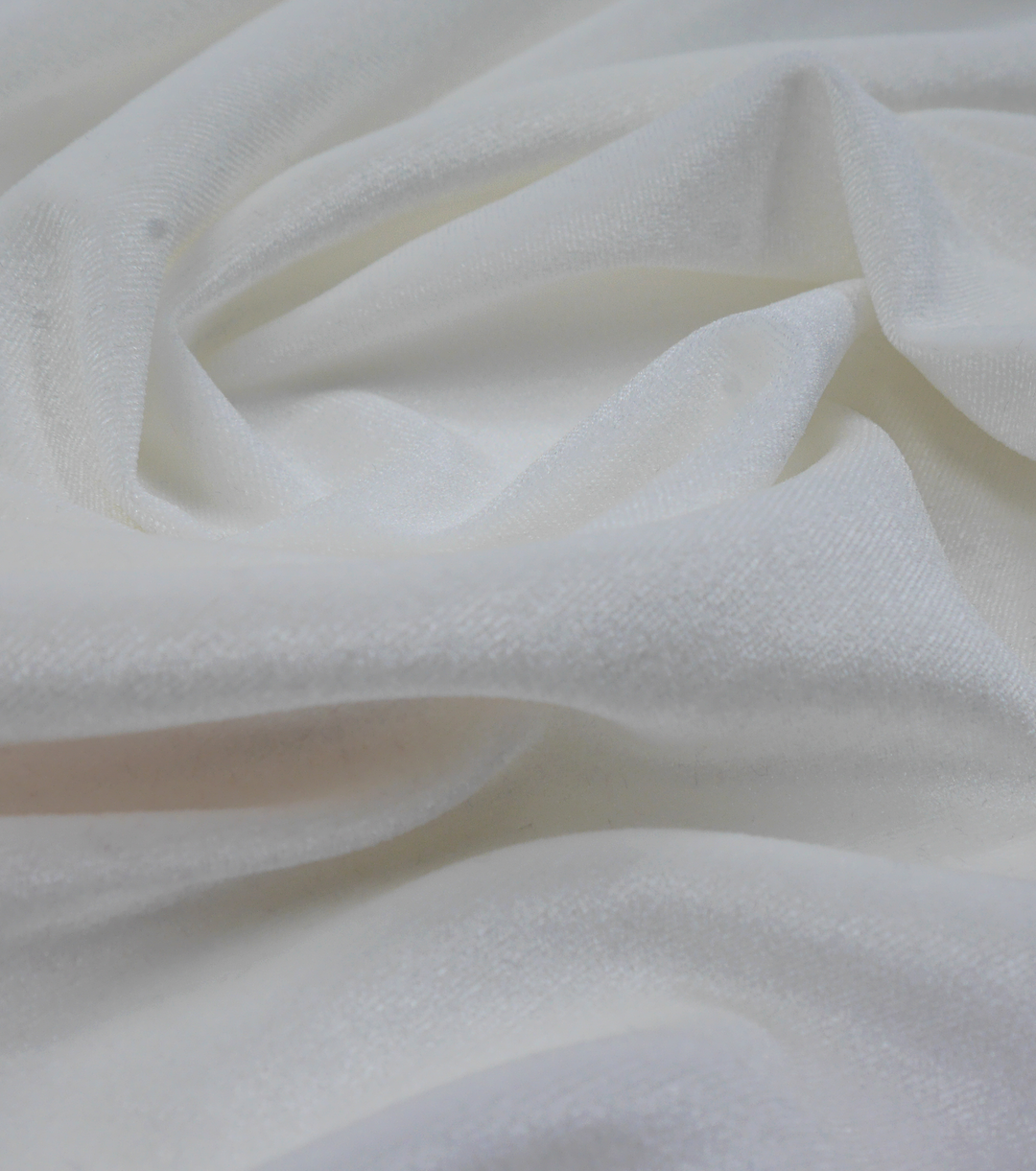 Stretch Velvet $12.00p/m - Ivory