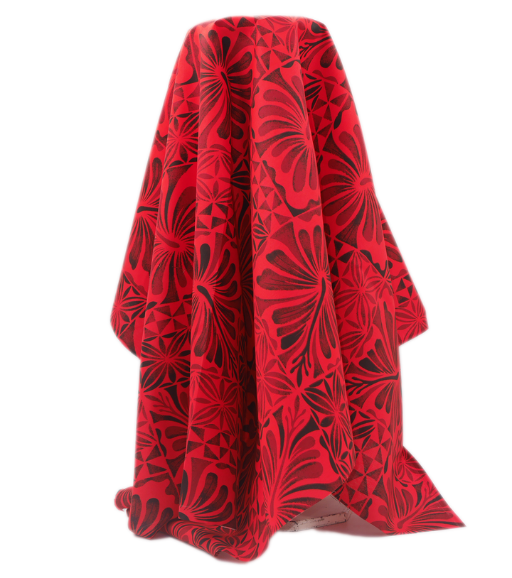 Polyester / Cotton Pacific Print $3.00p/m- Red (B)
