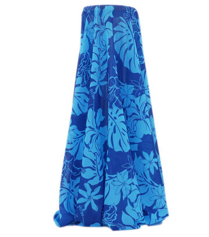 CHIFFON PACIFIC PRINT $9.00P/M - Blue