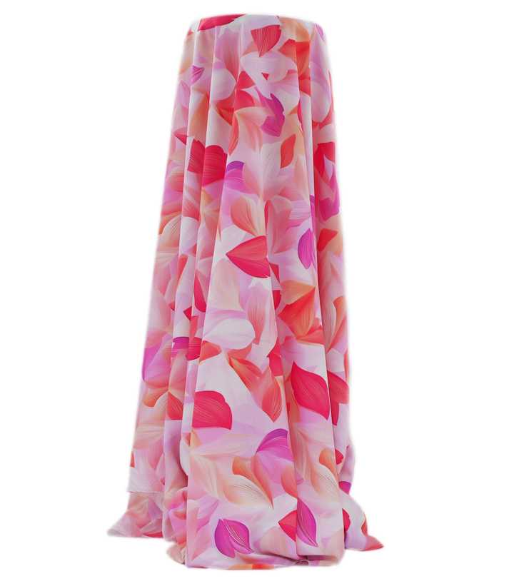 PRINTED RAYON $12.00P/M - Pink Petal Cascade