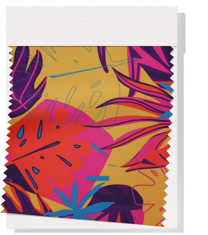 Polyester Mini Matt Pacific Print $9.00p/m Design 10 - The Fabric Shop