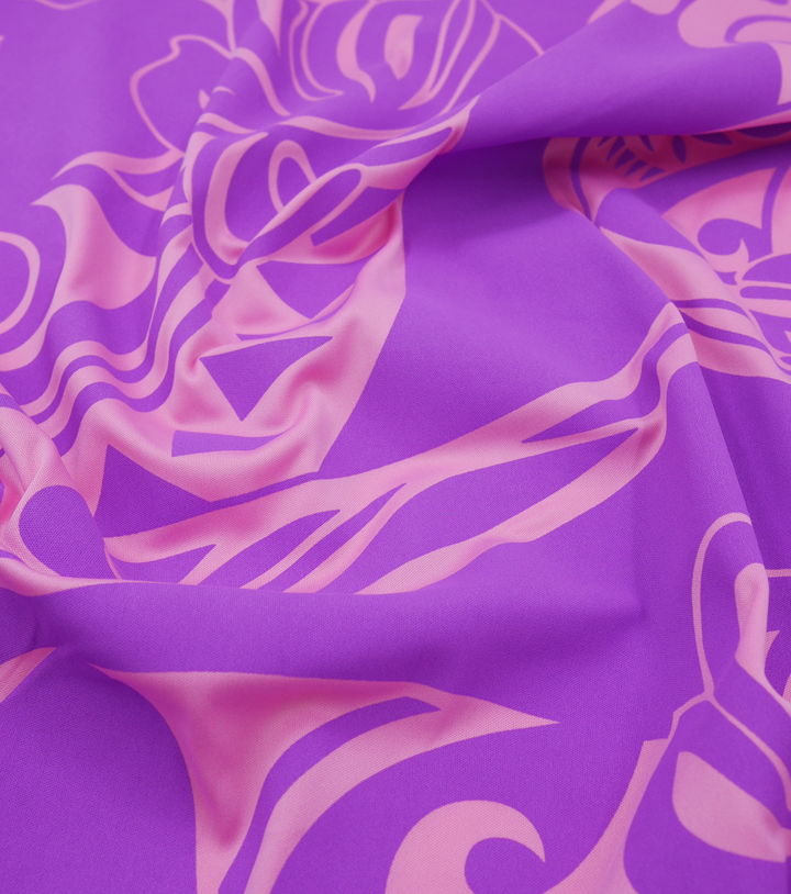 STRETCH POLYESTER PACIFIC PRINT $12.00P/M