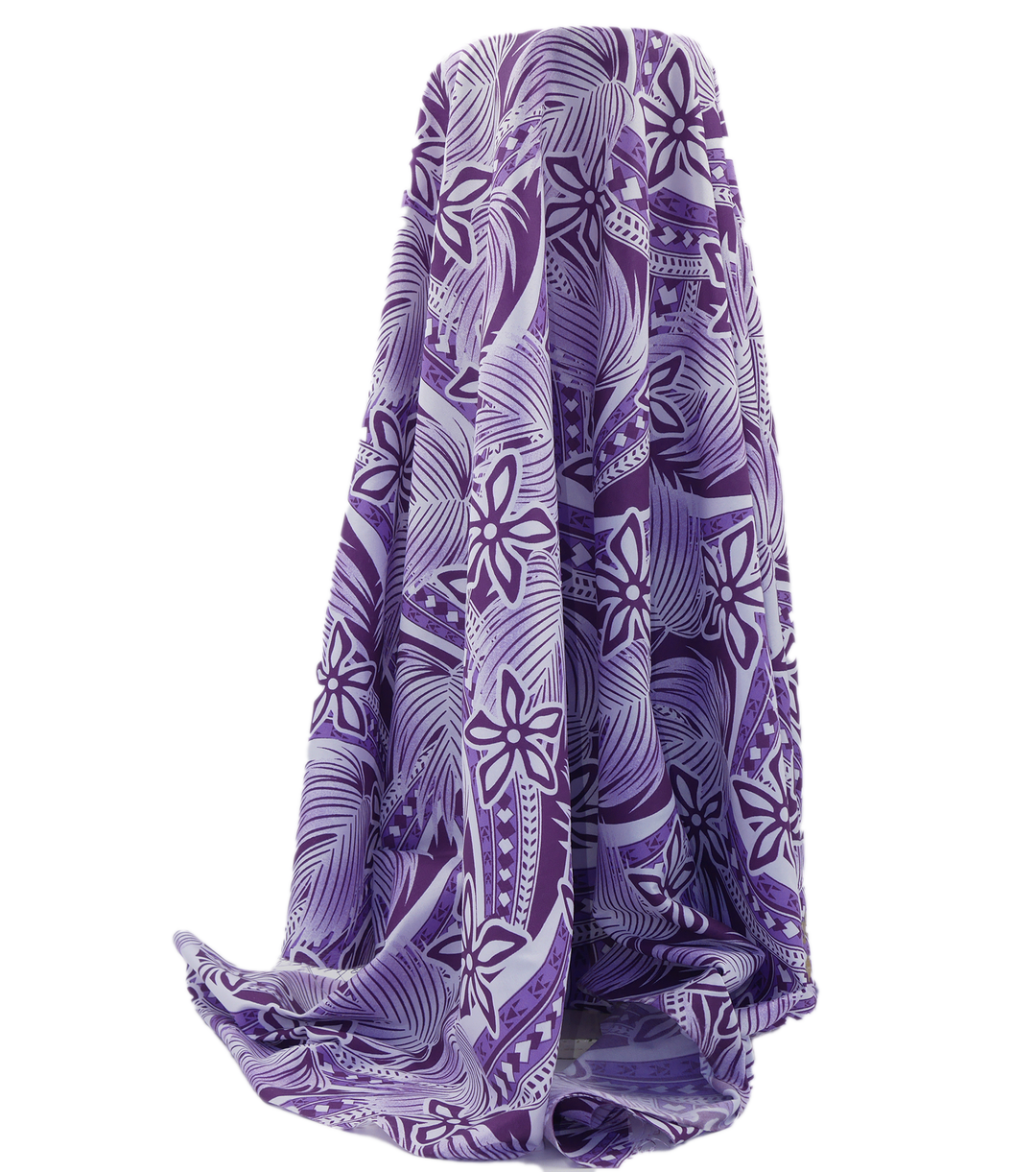 POLYESTER / COTTON PACIFIC PRINT $3.00P/M- PURPLE