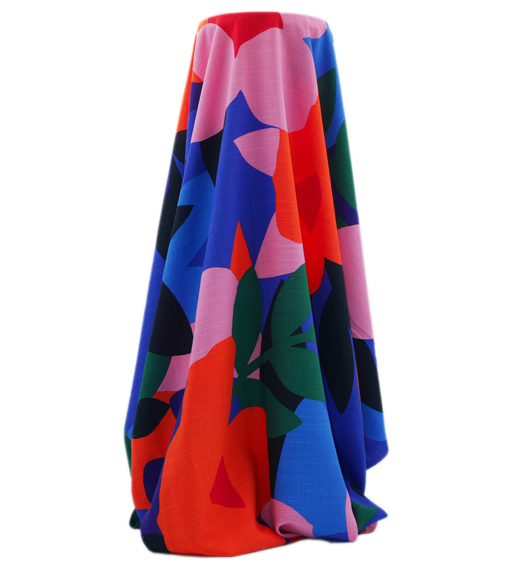 PRINTED LINEN/ COTTON $16.00 P/M - Electric Garden