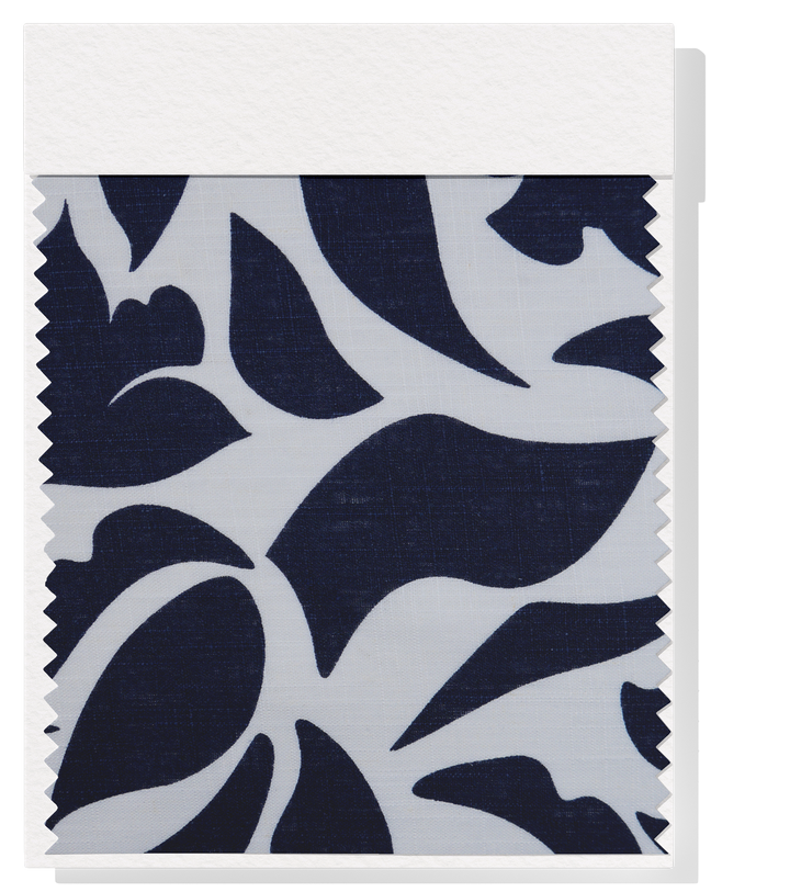 PRINTED LINEN/ COTTON $16.00 P/M - Midnight Silhouette