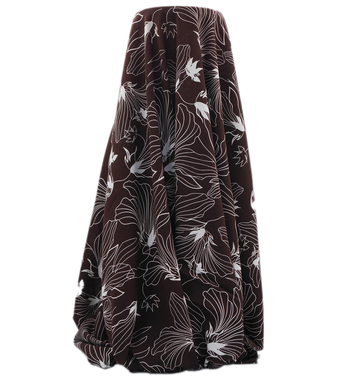 PRINTED LINEN/ COTTON $16.00 P/M - Espresso Lily