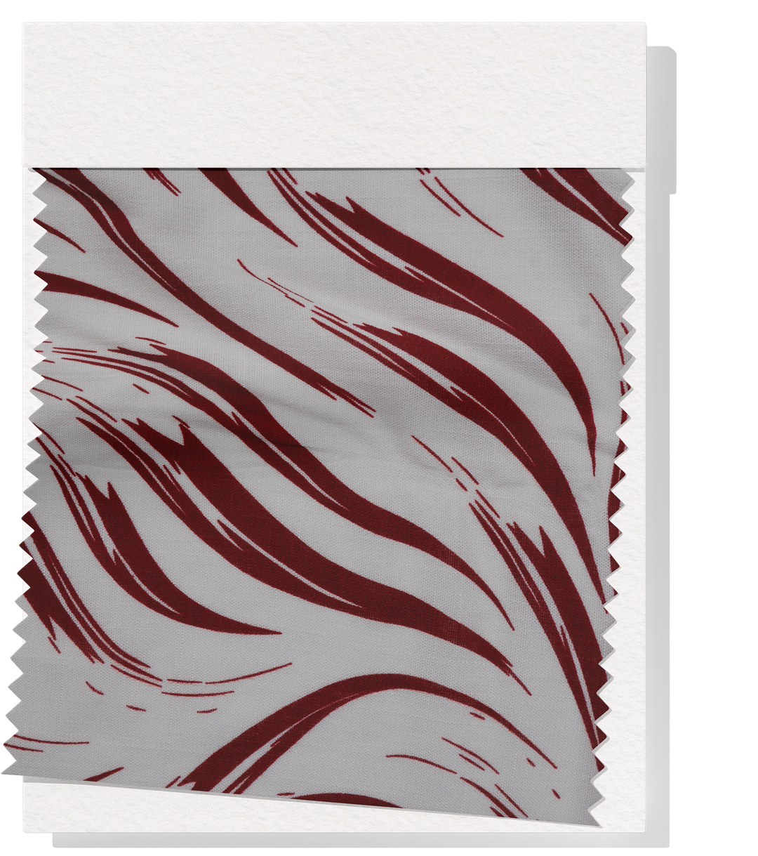 PRINTED LINEN/ COTTON $16.00 P/M - Burgundy Brushstroke