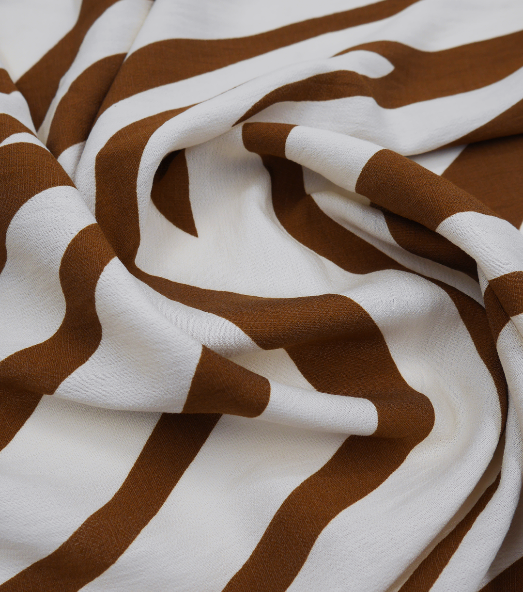 PRINTED COTTON/RAYON $16.00 P/M - Cinnamon Zebra