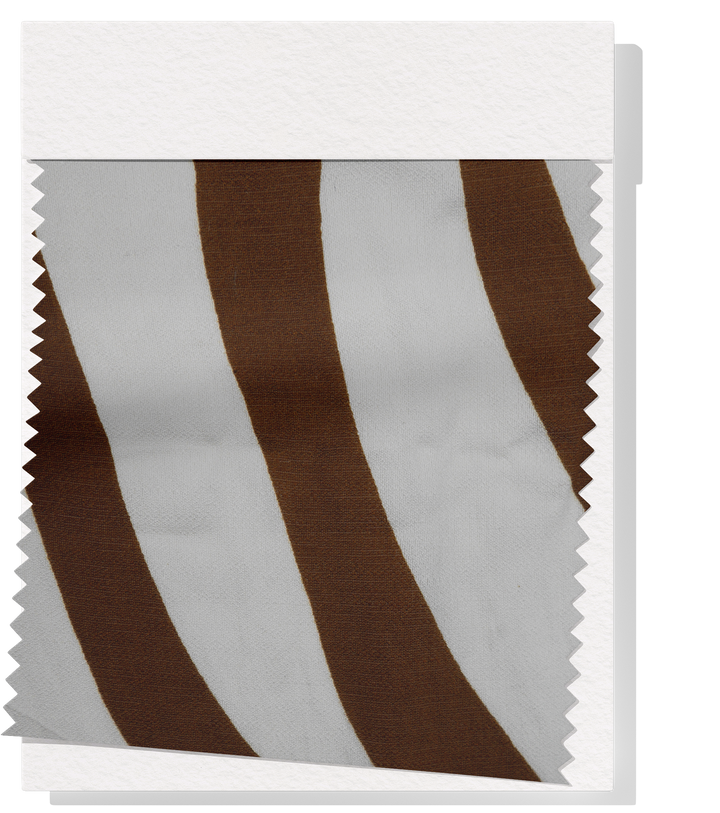 PRINTED COTTON/RAYON $16.00 P/M - Cinnamon Zebra