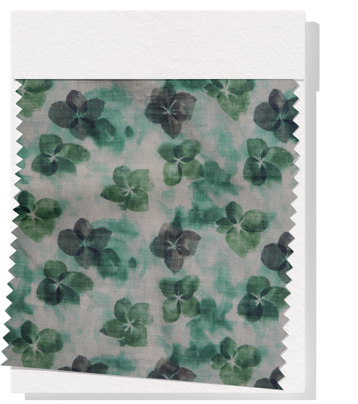 PRINTED LINEN/ COTTON $18.00 P/M - Sage Clover Bloom