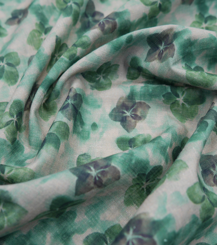 PRINTED LINEN/ COTTON $18.00 P/M - Sage Clover Bloom
