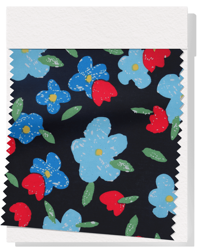 Printed Cotton Poplin - $12.00p/m Design 18 - The Fabric Shop