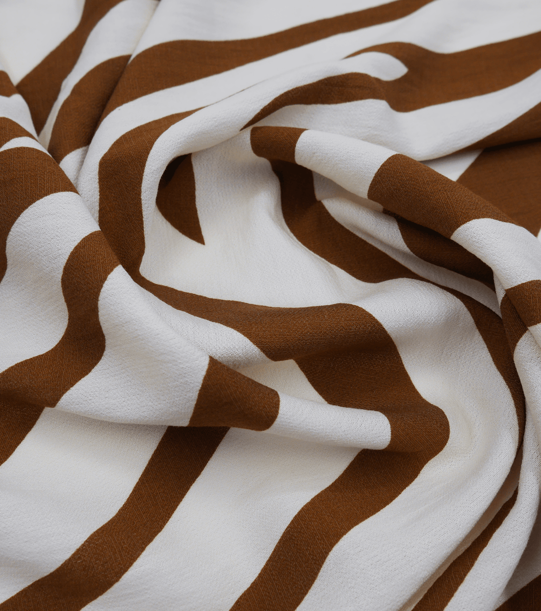 PRINTED COTTON/RAYON $16.00 P/M - Cinnamon Zebra - The Fabric Shop