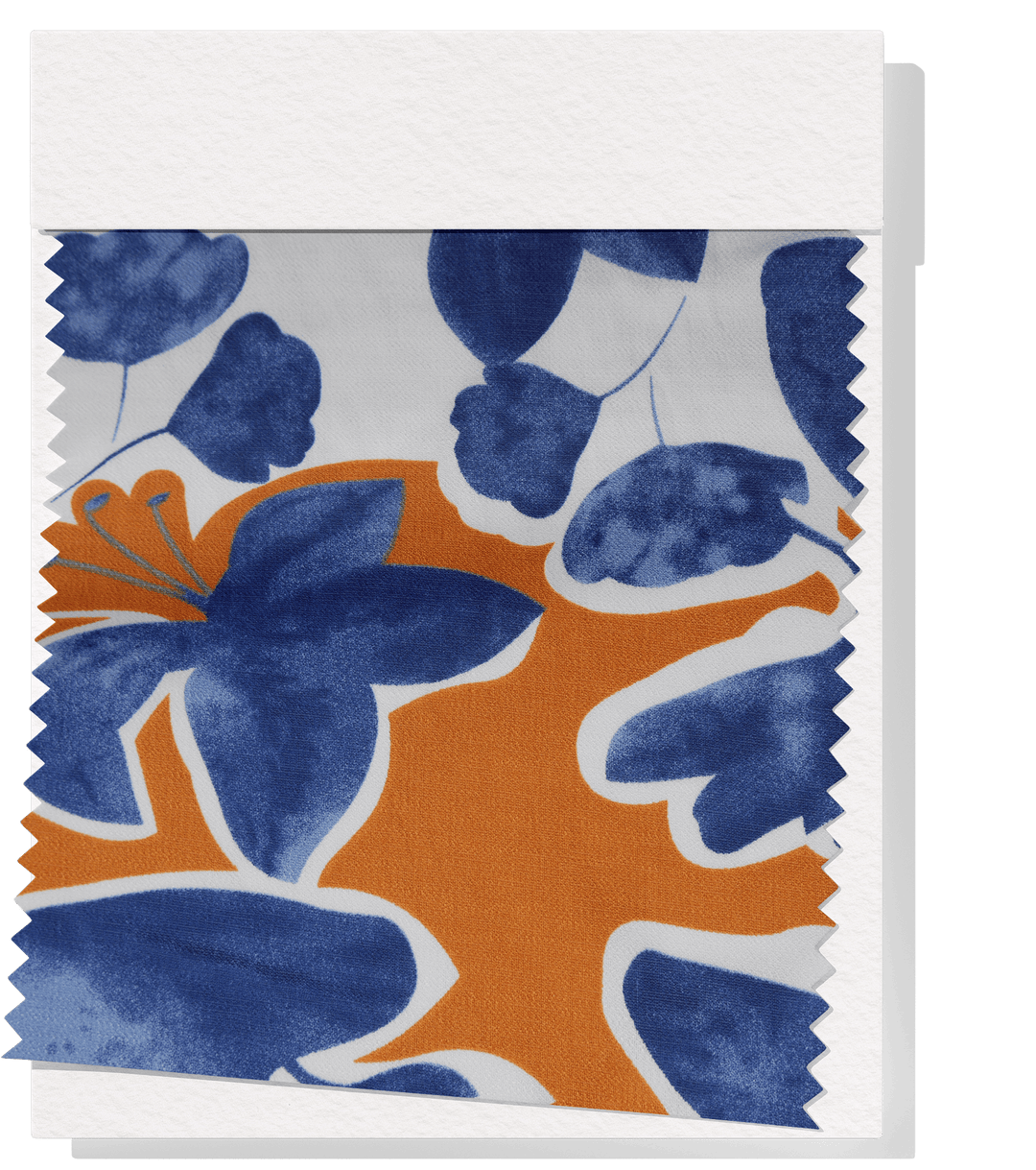 PRINTED COTTON/RAYON $18.00 P/M - Autumn Blue blossom - The Fabric Shop
