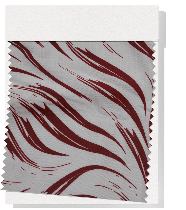 PRINTED LINEN/ COTTON $16.00 P/M - Burgundy Brushstroke - The Fabric Shop