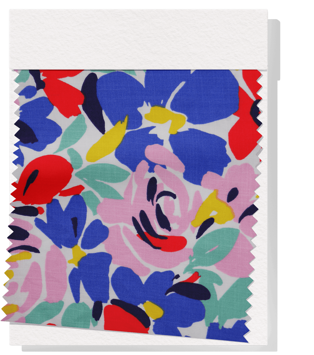 PRINTED LINEN/ COTTON $16.00 P/M - Cobalt Garden - The Fabric Shop