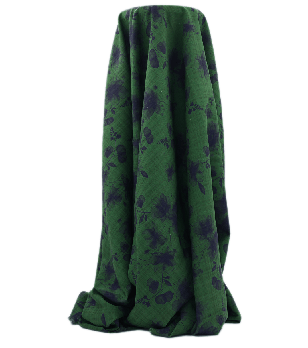 PRINTED LINEN/ COTTON $18.00 P/M - Emerald Bloom - The Fabric Shop