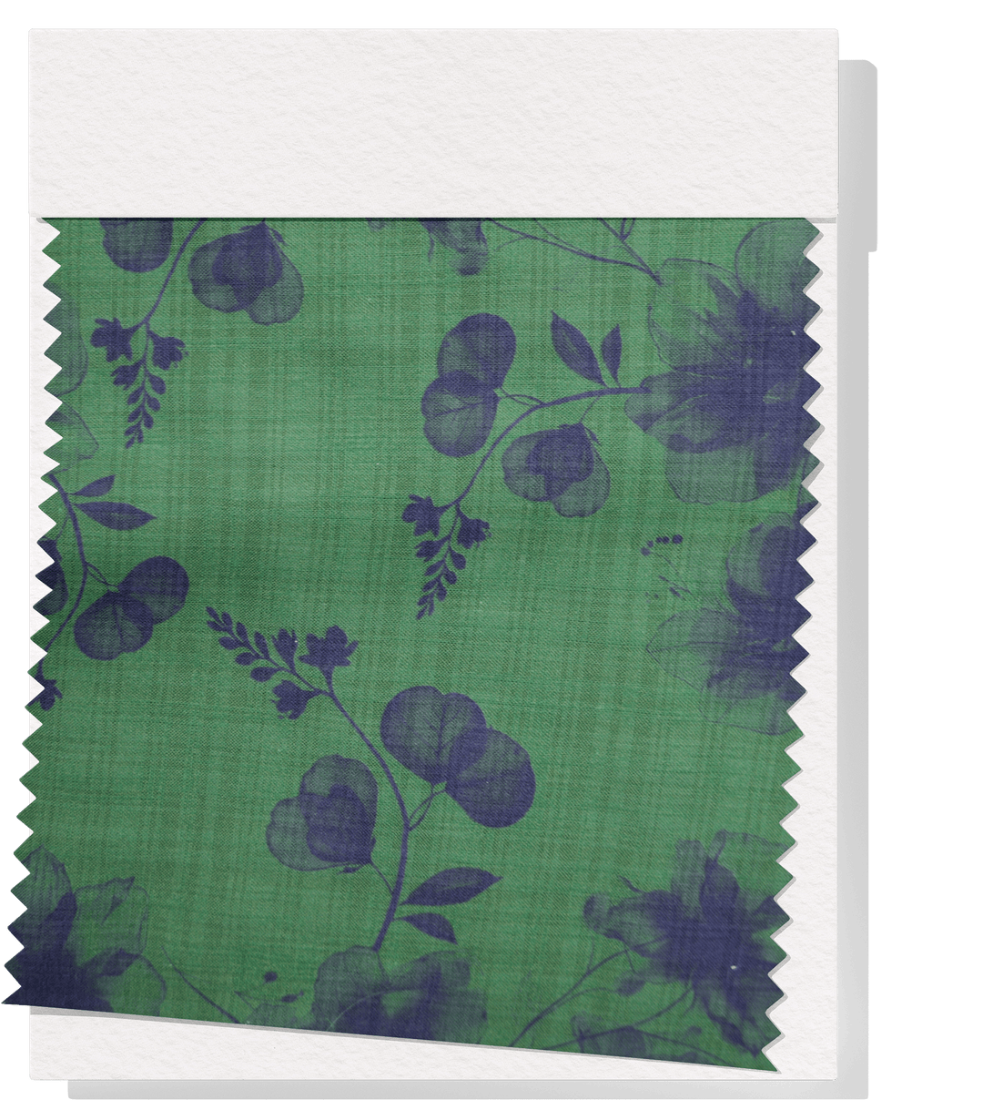 PRINTED LINEN/ COTTON $18.00 P/M - Emerald Bloom - The Fabric Shop