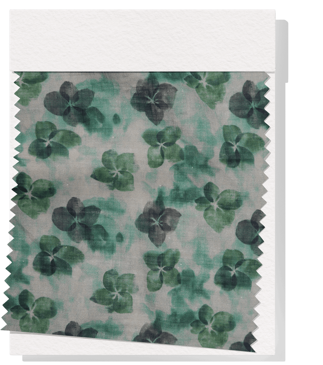 PRINTED LINEN/ COTTON $18.00 P/M - Sage Clover Bloom - The Fabric Shop