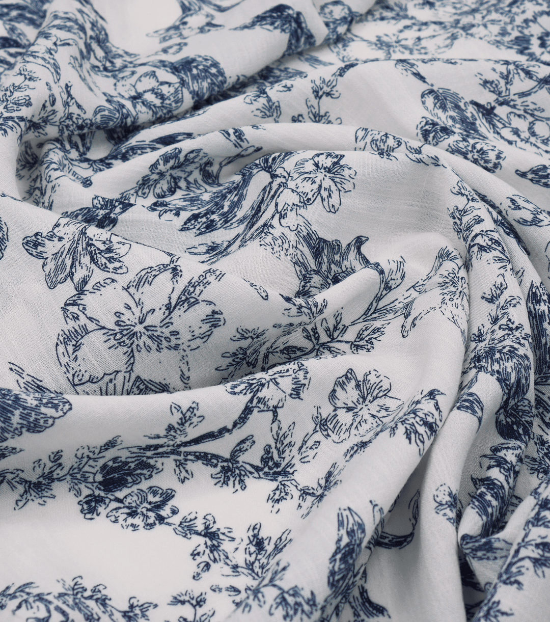 Printed Linen Cotton $24.00p/m - Meadow Toile - The Fabric Shop