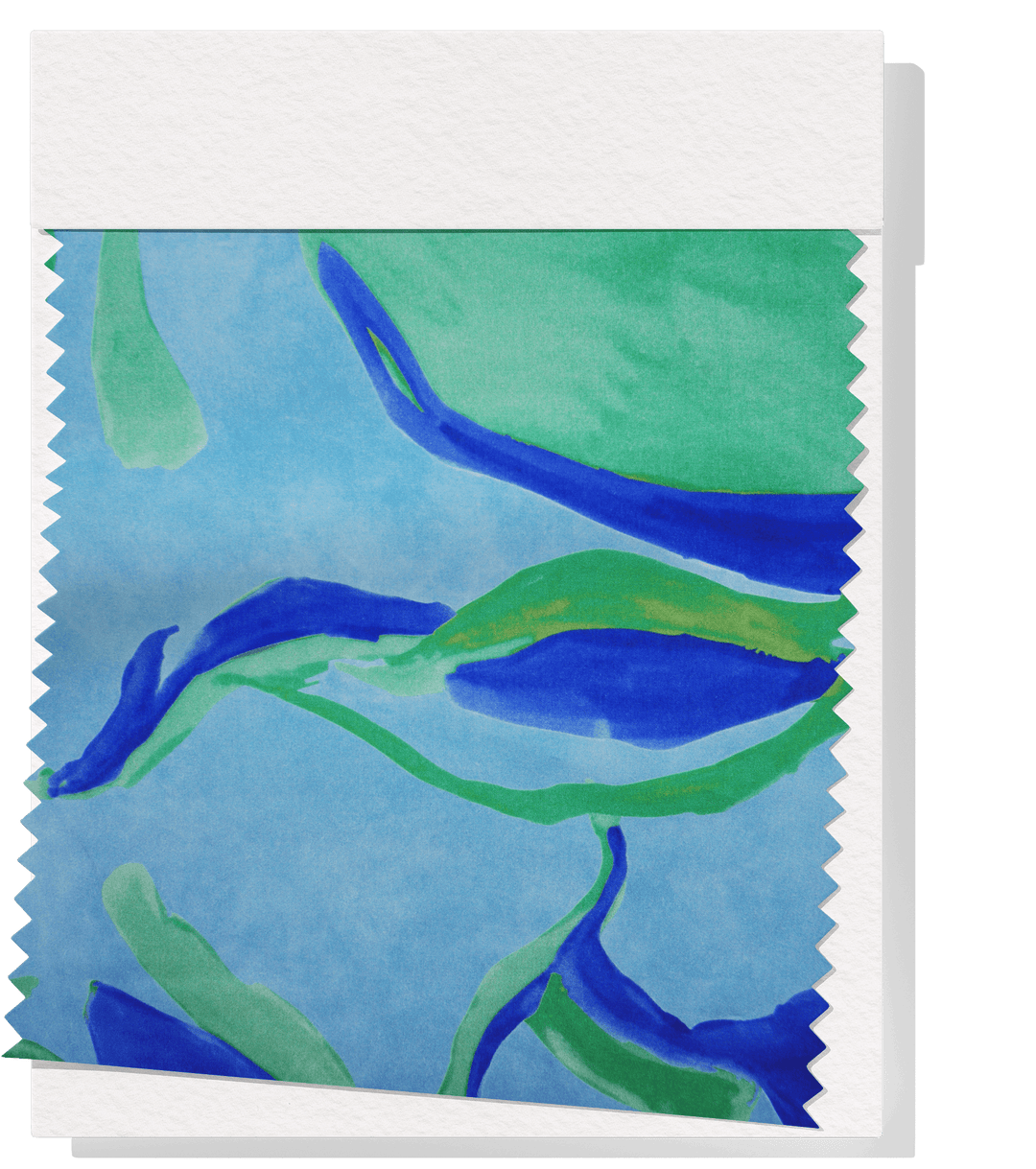 Printed Nylon/Rayon $18.00p/m - Zarah Blue - The Fabric Shop