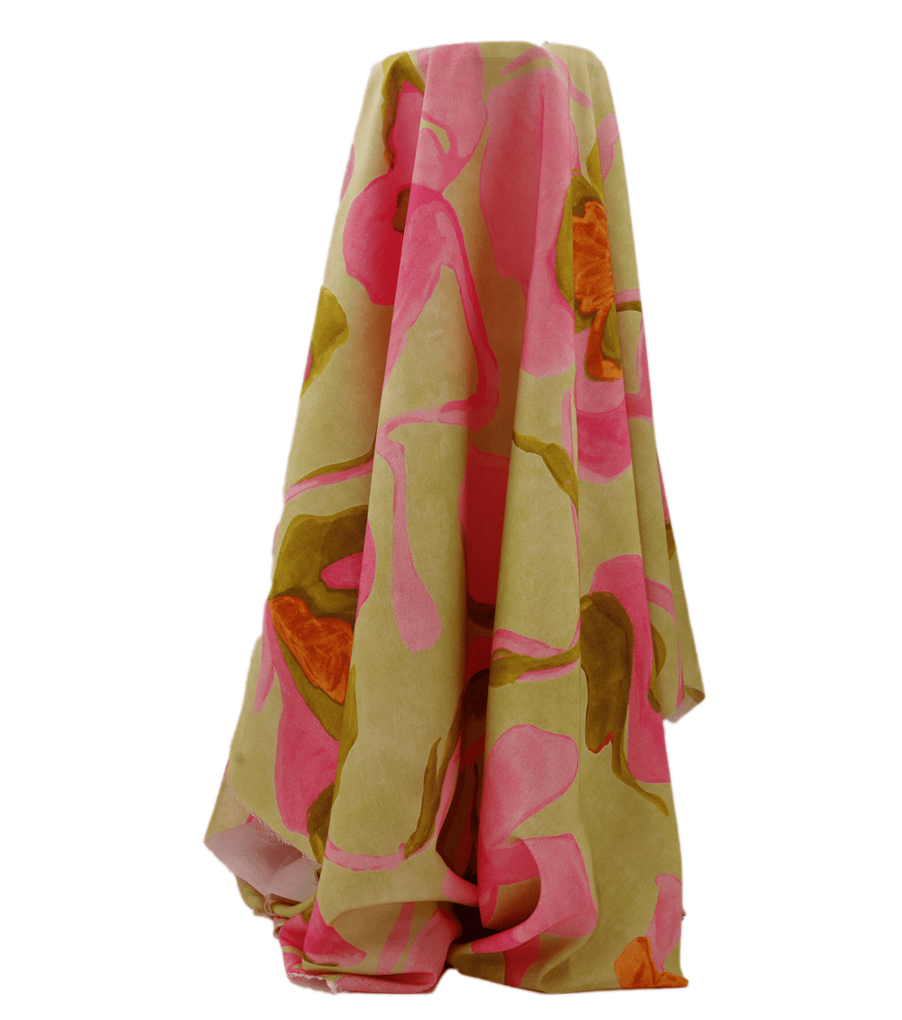 Printed Nylon/Rayon $18.00p/m - Zarah Green - The Fabric Shop