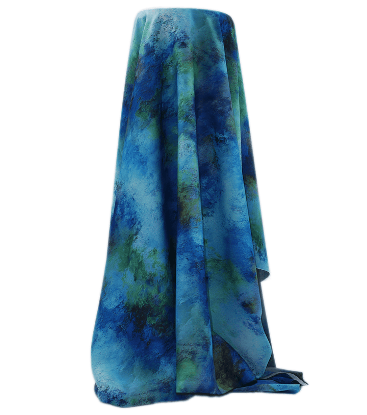 PRINTED POLYESTER $10.00P/M - Ocean Canvas - The Fabric Shop