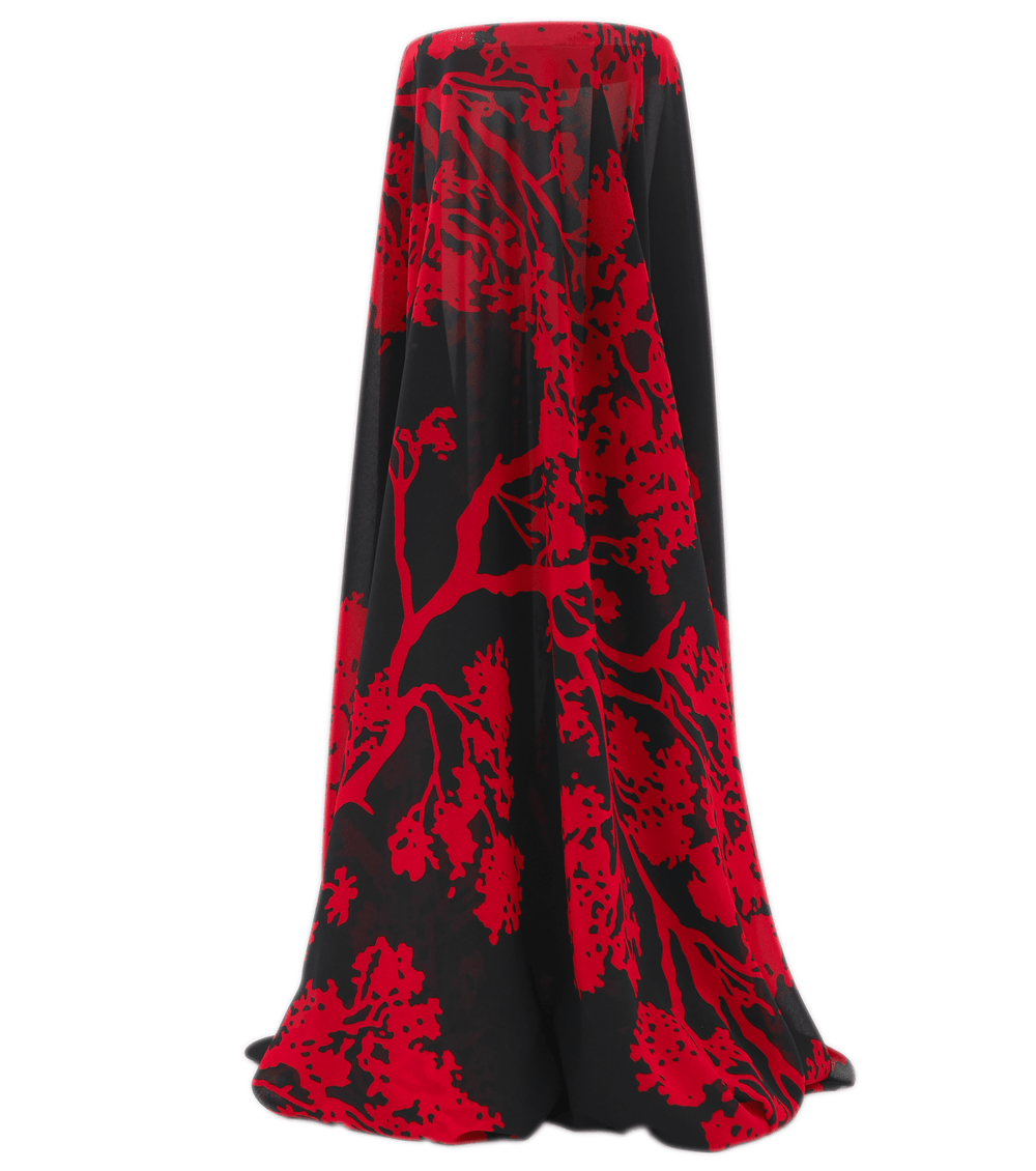 PRINTED POLYESTER $5.00P/M - Crimson Shadow - The Fabric Shop