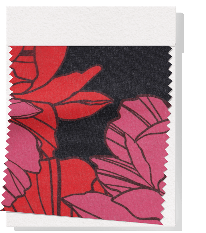 PRINTED POLYESTER $5.00P/M - Electric Peony - The Fabric Shop