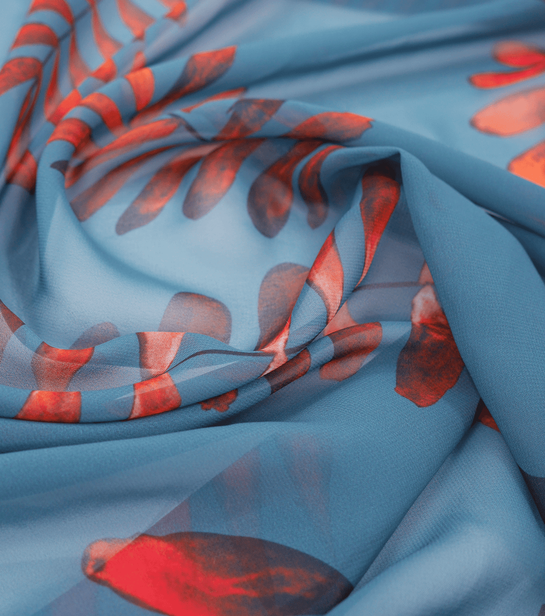 PRINTED POLYESTER $5.00P/M - Lagoon Tropic - The Fabric Shop