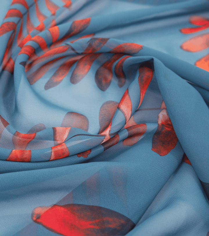 PRINTED POLYESTER $5.00P/M - Lagoon Tropic - The Fabric Shop