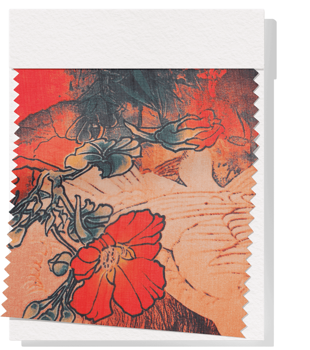 Printed Polyester $5.00p/m - Sunset Aviary - The Fabric Shop