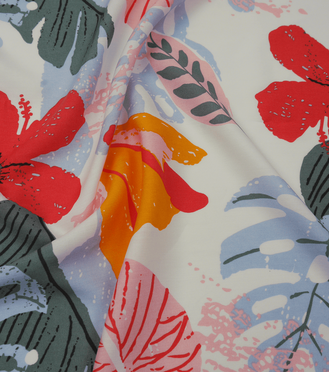 Printed Rayon $12.00p/m - Elsie White - The Fabric Shop