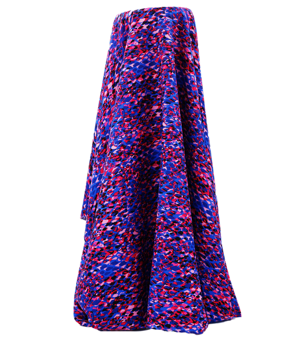Printed Rayon $12.00p/m - Lucia Purple - The Fabric Shop