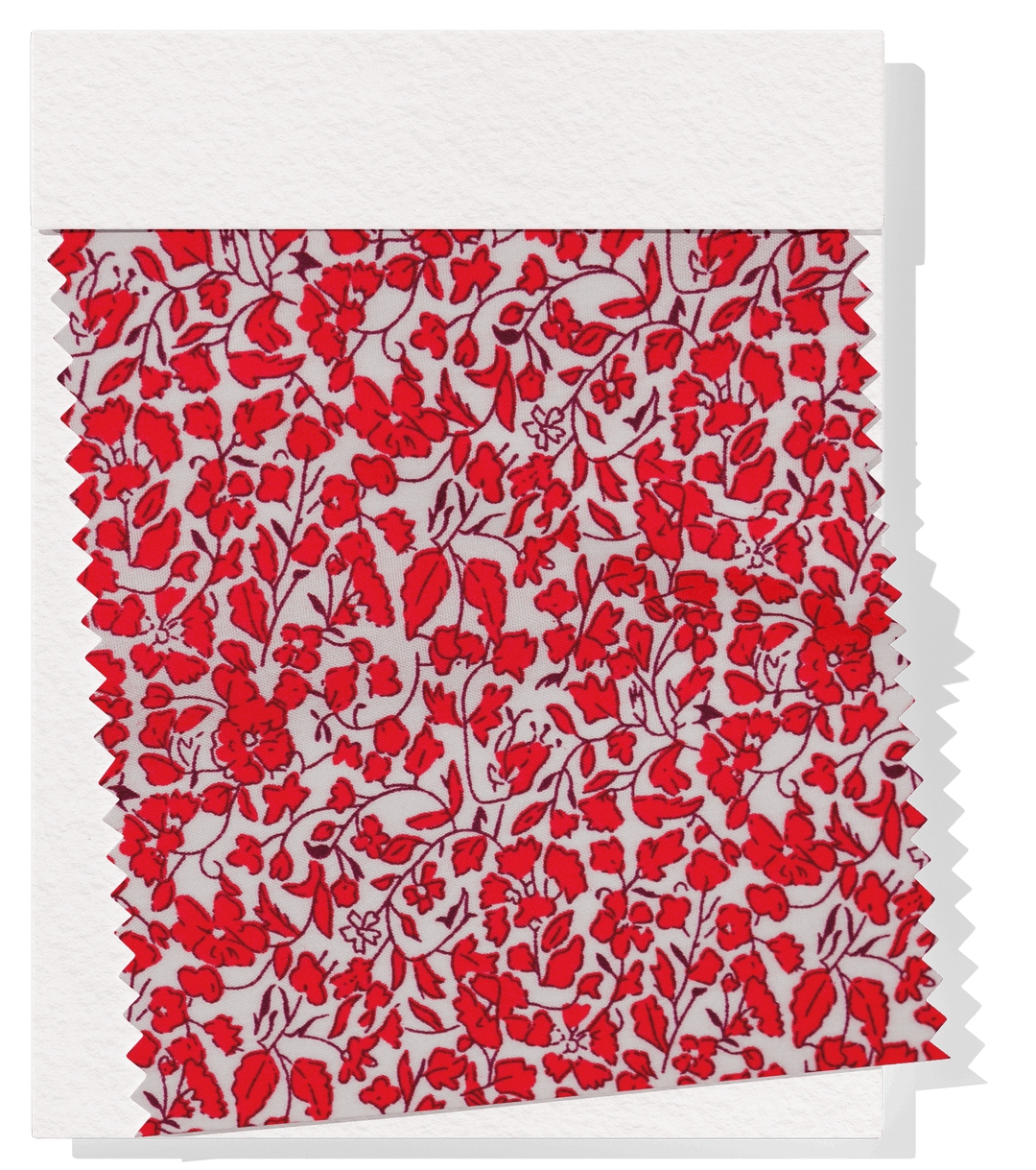 Printed Rayon $12.00p/m - Naya Red - The Fabric Shop