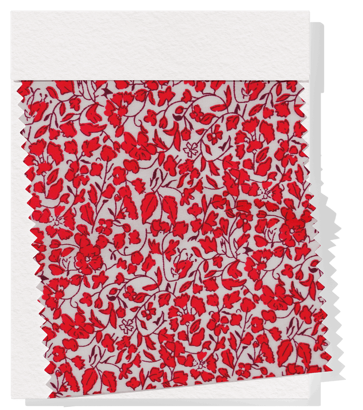 Printed Rayon $12.00p/m - Naya Red - The Fabric Shop