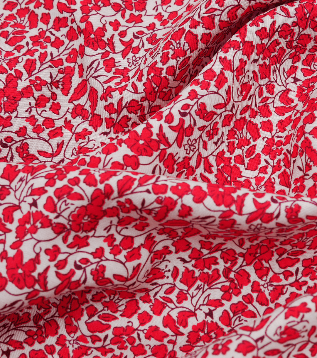 Printed Rayon $12.00p/m - Naya Red - The Fabric Shop