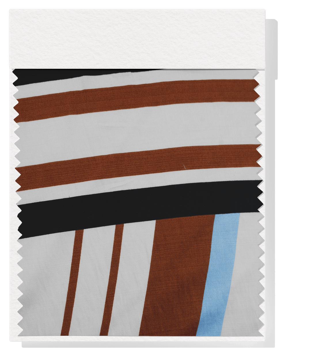 PRINTED RAYON/BAMBOO $16.00 P/M - Chestnut Sky Stripe - The Fabric Shop