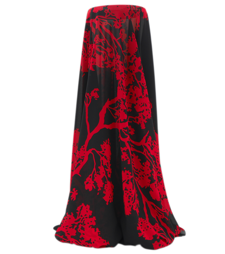 PRINTED POLYESTER $5.00P/M - Crimson Shadow