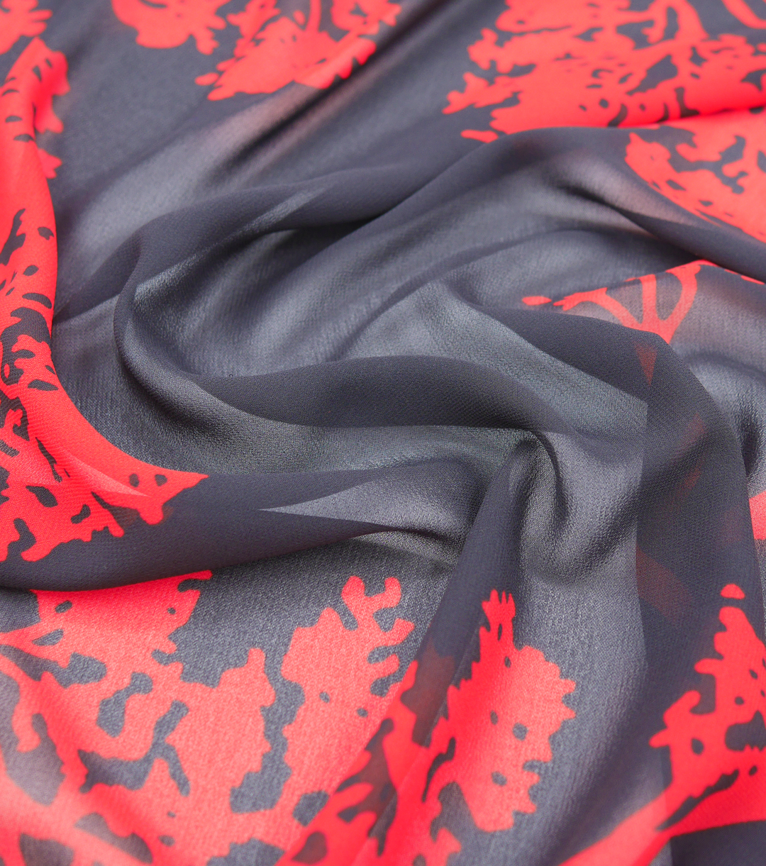 PRINTED POLYESTER $5.00P/M - Crimson Shadow