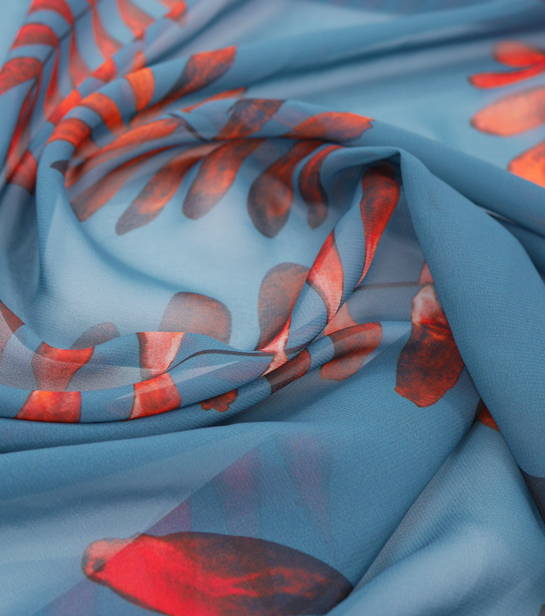 PRINTED POLYESTER $5.00P/M - Lagoon Tropic