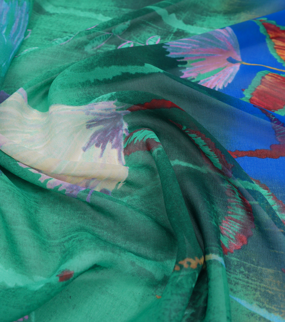 PRINTED POLYESTER $5.00P/M - Rainforest Mirage