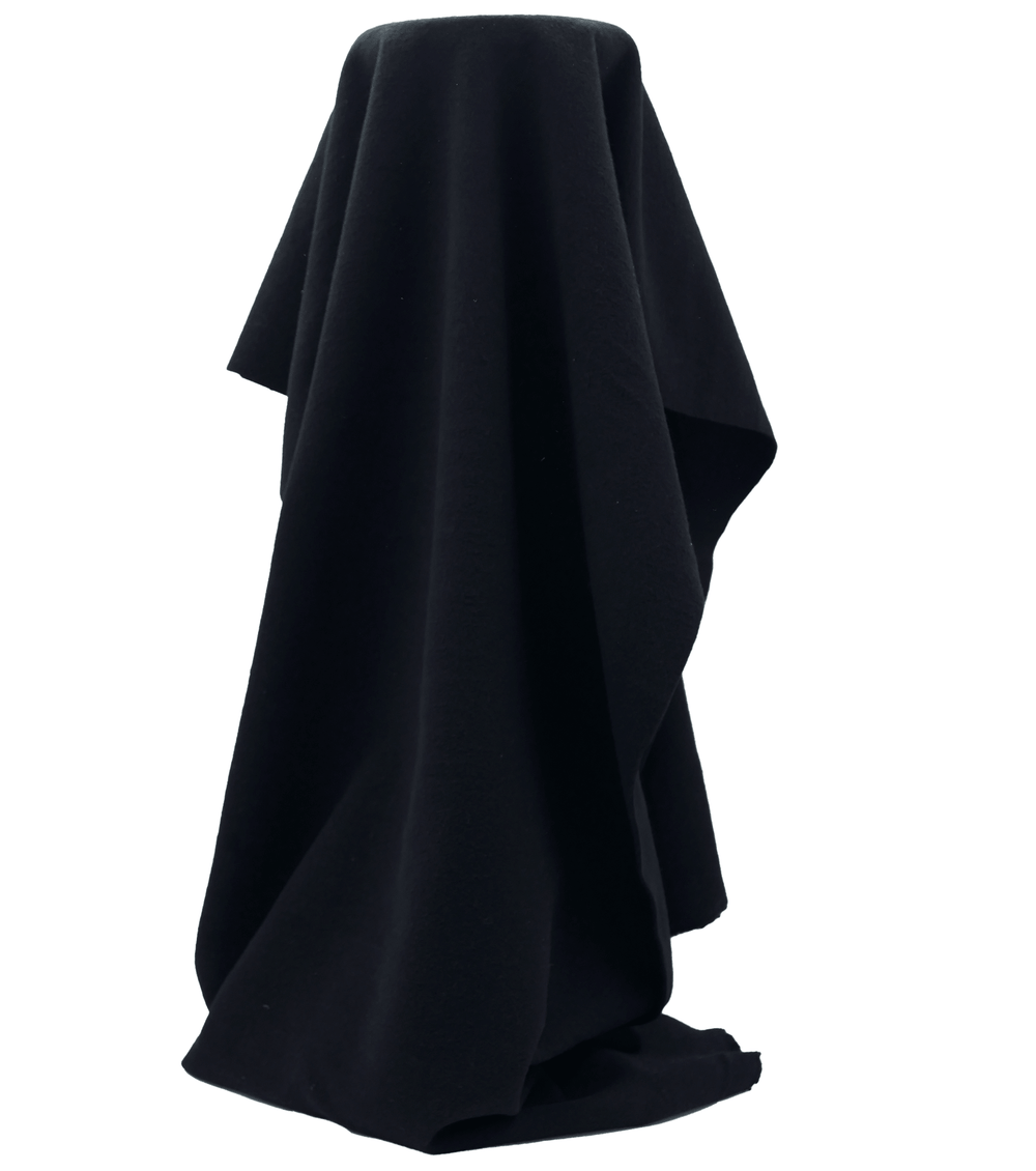 Pure Wool Coating $20.00p/m - Black - The Fabric Shop