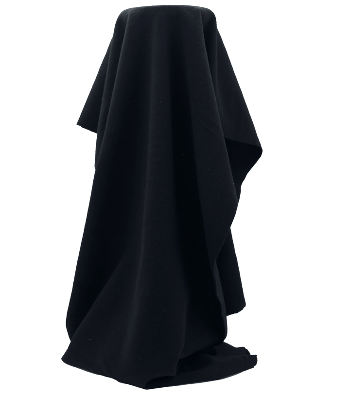 Pure Wool Coating $20.00p/m - Black - The Fabric Shop