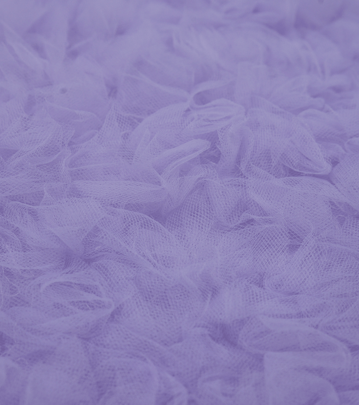 RUFFLED TULLE $40.00P/M - LILAC - The Fabric Shop