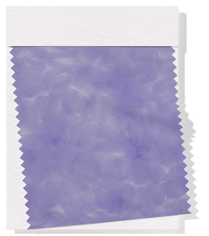 RUFFLED TULLE $40.00P/M - LILAC - The Fabric Shop