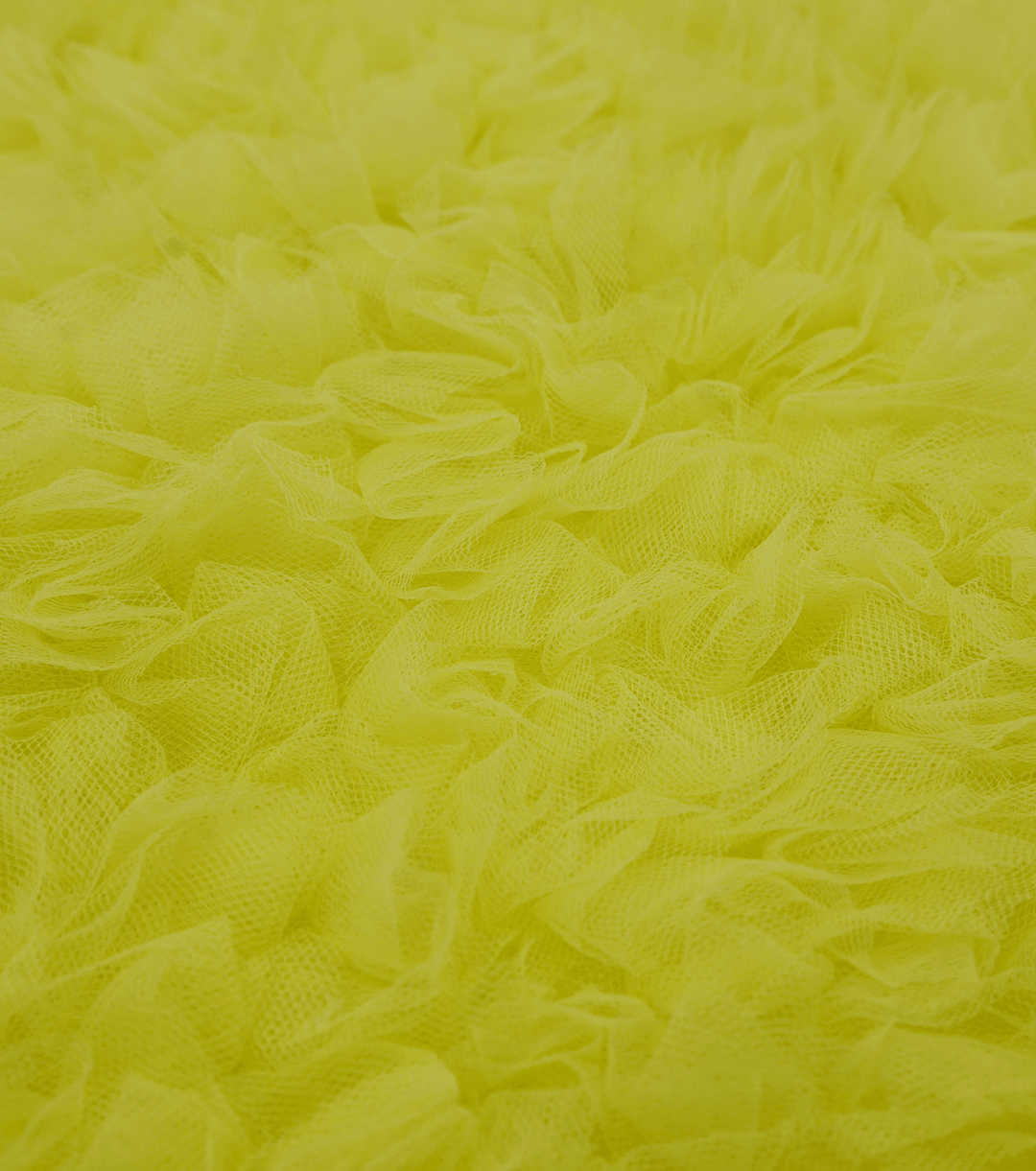 RUFFLED TULLE $40.00P/M - YELLOW - The Fabric Shop