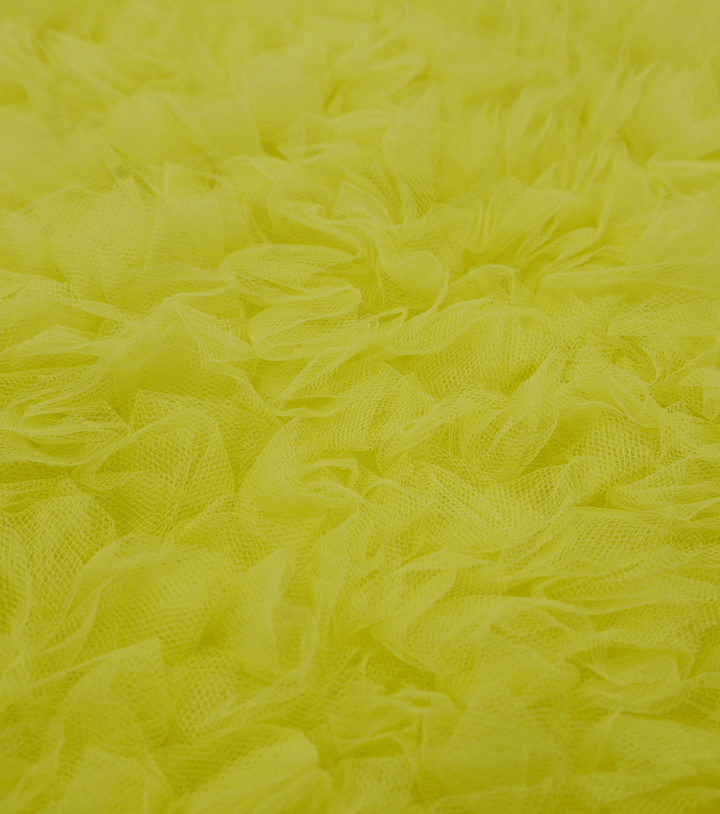 RUFFLED TULLE $40.00P/M - YELLOW - The Fabric Shop